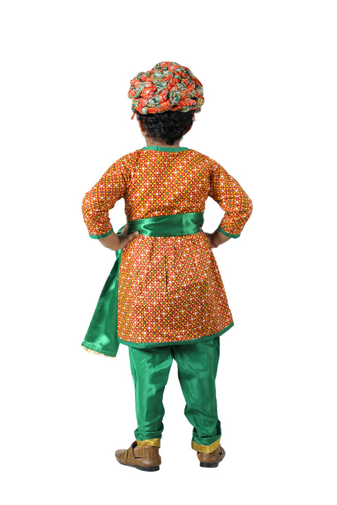 BookMyCostume  Rajasthani Indian State Fancy Dress Costume for Boys and Men | With Pagdi